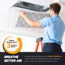 BNX TruFilter 20x20x1 Air Filter MERV 11 (6-Pack) - MADE IN USA - Allergen Defense Electrostatic Pleated Air Conditioner HVAC AC Furnace Filters for Allergies, Dust, Pet, Smoke, Allergy MPR 1200 FPR 7