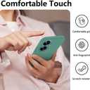 Compatible with Realme C55 Case Silicone Liquid Dark Green, Soft Smooth Touch for Realme C55 Phone Case Silicone Shockproof Thin Cover (Dark Green)