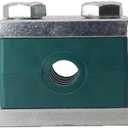 18MM Tubeclo Heavy Series Clamp, Polypropylene with Galv Plated Steel Hardware, Weld Mounting