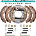 10L0L Yamaha Golf Cart Brake Repair Kit, Brake Hub Drums & Shoes & Spring kit fit Yamaha G14, G16, G19, G22 G&E 1994-2006 Models,OEM JU0-G6521-00-00, JN6-F5331-01-00, JN3-F5331-00