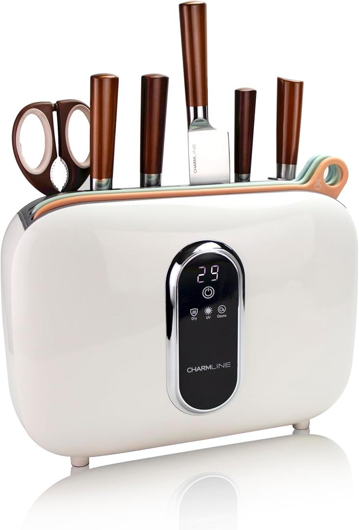 Smart Cutting Board and Knife Set with Organizer