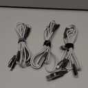 Multi Charging Cable 4ft 3Pack 3 in 1 Charger Cord, Multiple Rapid Nylon Braided Cable USB Charging Cable Multi Phone Charger Cord with Type C Micro Lightning USB Connectors for Cell Phones