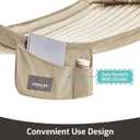 CHULIM Double Quilted Fabric Hammock with Hardwood Spreader Bars and Pillow 450 LBS Capacity 2 Person Large Hammock for Outdoor Patio Backyard Poolside - Tan