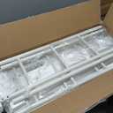 Metal Platform Full Bed Frame with Headboard Sturdy Steel Slats Support No Box Spring Needed Easy Assembly White