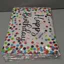 5 x Horaldaily 13" Large Birthday Gift Paper Bags with Tissue Paper and Card, Happy Birthday Dots Streamers Gift Paper Bag for Men Women Kids Birthday,1Pcs