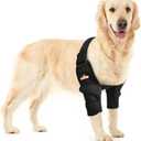 NeoAlly Dog Elbow Brace Protector Pads for Canine Elbow and Shoulder Support Elbow Hygroma, Dysplasia, Osteoarthritis, Elbow Calluses, Pressure Sores and Shoulder Dislocation - L Pair