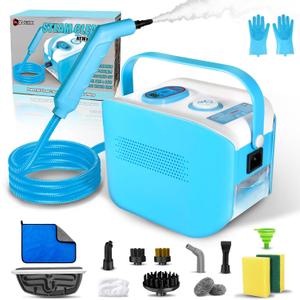 Portable Steam Cleaner, 10s Heat-Up, 4.5 BAR Pressure, 3 Level Adjustable, Blue Portable Steam Cleaner, 10s Heat-Up, 4.5 BAR Pressure, 3 Level Adjustable, Blue