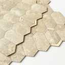Peel and Stick Tile for Kitchen Backsplash Matte Finish,Peel and Stick Bathroom Marble 3D Wall Panels Honeycomb Tiles for Rvs Waterproof(10sheets,Beige Gold)