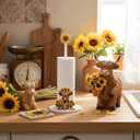 Namalu Highland Cow Sunflower Paper Towel Holder Highland Cow Sunflower Kitchen Decor Kitchen Cute Paper Towel Holder Dispenser for Bedroom Toilet Countertop Decor