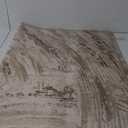 Beige Brown Neutral Rug 5x7 Area Rugs for Living Room Bedroom Dining Room Under Table Office Rug Washable Modern Abstract Carpet Easy Maintain Durable No Pile