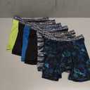 Hanes Boys' Big Performance Tween Boxer Brief Pack, X-Temp Mesh Stretch Underwear, Black, 6-Pack, Large