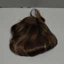 PANEWAY Hair Topper 16Inch Hair Toppers For Women Wavy Curly Brown Highlights Clip In Synthetic Wiglets for Women