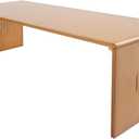 Folding Coffee Table Japanese Table Foldable Floor Tables with Handcrafted Carving Low Desk Bamboo Tables for Living Room Dining Room Tatami 39.4x14.6x11.8 inch (Large)