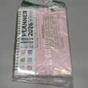 2026 Planner, Weekly and Monthly Calendar Planner Book, January 2026 - December 2026, Hardcover Spiral Planner with Monthly Tabs, Notes Pages, Perfect for Women & Men, A5 (6.4" x 8.5") - Pink