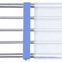 Hershii Closet Tension Shelf & Rod Expandable Metal Storage Rack Adjustable Organizer DIY Divider Separator for Cabinet Wardrobe Cupboard Kitchen Bathroom - Blue (40-60cm/15.74-23.62inches)