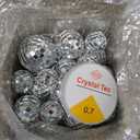 MTLEE 20 Pcs Disco Balls Decorations Assorted Size Party Decor Disco Ball Ornaments Mirror Mini Large Hanging with Rope for Wedding Festival Stage Prop (2.4 Inch, 2 Inch, 1.6 Inch, 1.2 Inch)