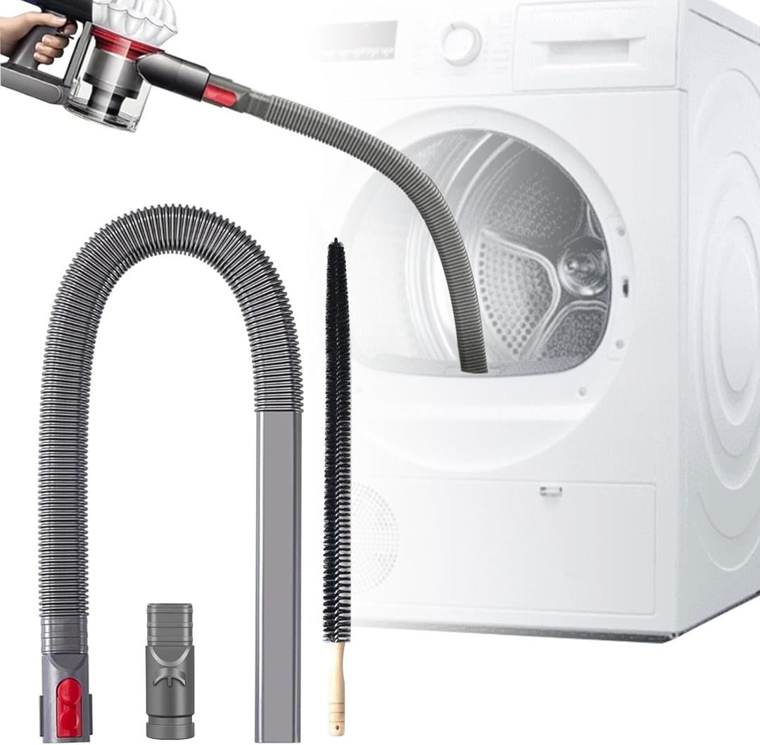 Dryer Vent Cleaner Kit Vacuum Attachment for V6 V7 V8 V10 V11 V12 V15 etc Cordless Vacuum Cleaner Removes Deep Lint (Style 1)