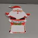 Christmas Advent Calendar Magnets 2025 Christmas Santa Claus Refrigerator Magnet Countdown to Xmas Ornament for Kids Adults Winter Santa Claus Magnetic Stickers for Fridge Holiday Home Classroom Decor