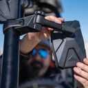 ATV Tek CLEARVIEW™ UTV Sideview Mirror, Black UV resistant Nylon, Designed for and Fits, Honda, Yahama, Polaris, Kawaski, CF Moto with Round or Profiled Tubing, one mirror.