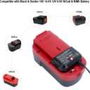 Elefly 9.6V-18V Compatible with Black & Decker Battery Charger 90556254-01, Compatible with Black and Decker 18V 14.4V 12V 9.6V NiCad & NiMh Battery HPB18 HPB18-OPE HPB14 HPB12 HPB96