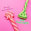 4 x Wicked Candy Cane Brooms and Wands, Sweet and Sour Flavored Stirring Sticks, Christmas Stocking Stuffer Treats, 8 Count, 3.38 Ounces (Pack of 2) (EXP 06/16/27)