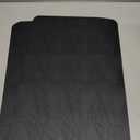 Faux Leather Placemats Set of 6, Black & Dark Brown