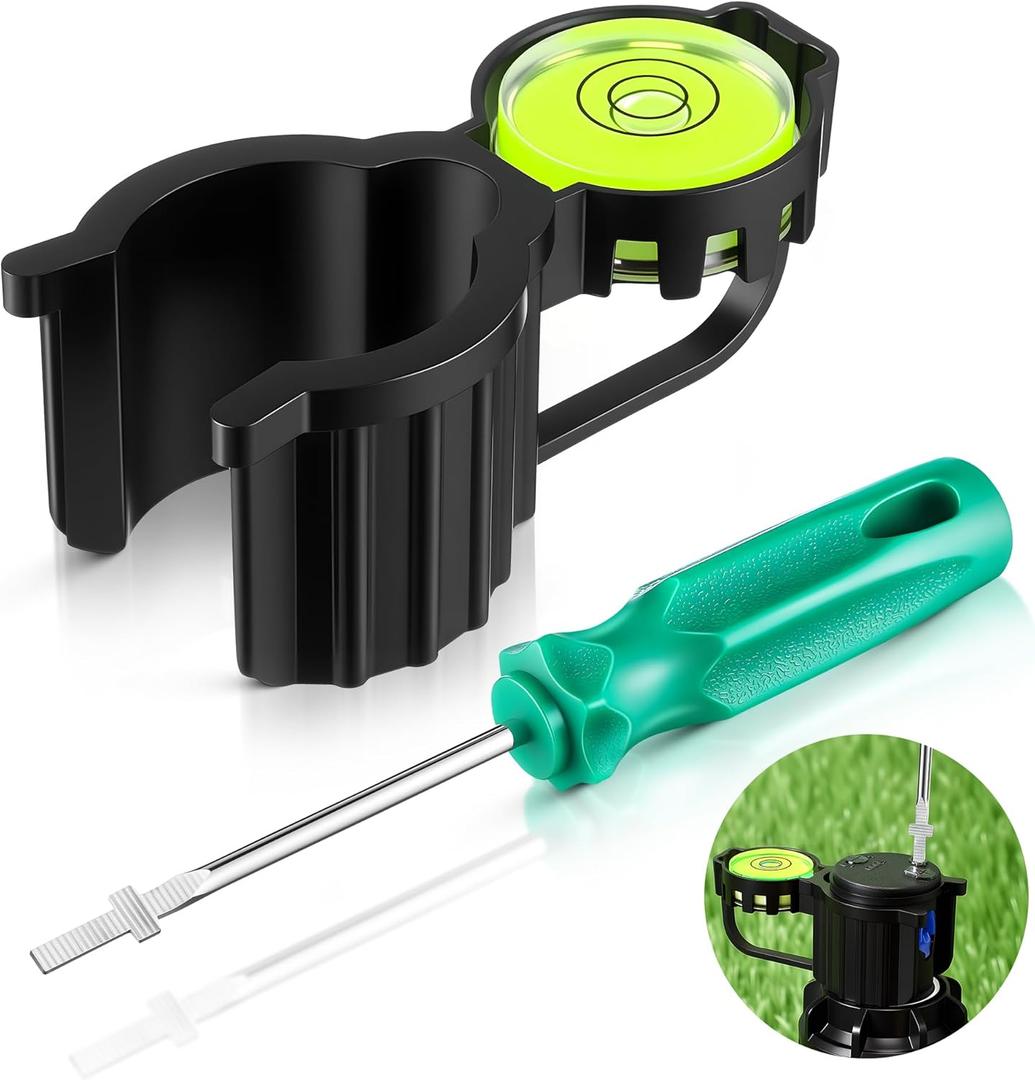Sprinkler Head Tool Compatible with Rain Bird, Hold Up Tool with Bubble Level and Sprinkler Spray Head Rotor Adjustment Tool, Rotor Sprinkler Tools for Lawn Irrigation Sprinkler System Repair