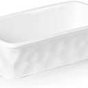 HAOTOP Ceramics Small Nonstick Baking Bread Loaf Pan, 8.5 x 4.6 Inch (White)