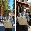 Backpack for Women & Men, Casual Lightweight Unisex Backpack with Dual Padded Back & Anti-Theft Pocket (navy blue)