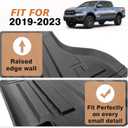 TripleAliners Truck Mat Compatible with 2019-2023 Ford Ranger 5FT Accessories, Truck Bed Mat Heavy Duty Custom Fit All Weather Protection TPE Pickup Liner