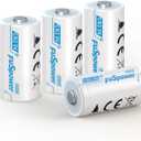 CR2 Battery 4 Pack, Non-Rechargeable CR2 3V Lithium Battery, High Capacity 3 Volt CR15H270 Battery Long Lasting Power for Rangefinder, Photo Cameras, Flashlight, Alarm Systems, Smart Sensor