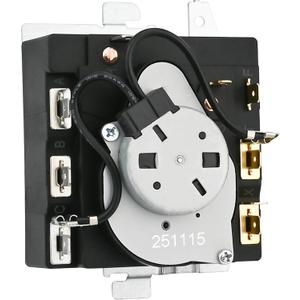 WE04X24550, 234D2377P004 Dryer Timer Compatible with GE/Hotpoint GTD42GASJWW, XTD72E8STWS, ETD48EASWWB Dryer etc. OEM Upgraded TMD14M30 Timer Replacement TMD16M12 234D2377P003 WE04X24549 221027 etc