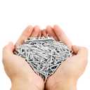 600 pcs Hardware Nails Double-Headed Skirting Nails with 6 Sleeve Tools - Invisible Seamless Baseboard Installation Nails for Trim & Boards, 2-Sided Design (Value Pack)