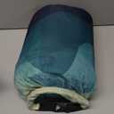 Outdoor Puffy Camping Blanket, Lightweight Down Alternative Puffy Printed Camping Large Ultra Warm Hammock Top Quilt Waterproof Blanket for Traveling Picnic Beach Party Cold Weather (Green Mountain)