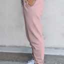 Waitfairy Sweatpants Women - Joggers for Women High Waist Baggy Sweat Pants for Womens Joggers with Pockets (Pink, XL)