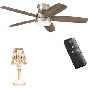 Portable Metal LED Table Lamp,3 Color Touch Sensor Control Rechargeable Desk Lamp,3-Levels Brightness Bedside Lamp,Decorators Collection Ashby Park (Nickel)