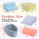 5-Piece Foam Climbing Block with Ball Pit, (Balls Not Included) | Climbing Toys for 1 Y+, Foam Climbing Blocks Soft Play Set for Toddlers, Baby Blocks Activity Play