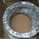 VIVOSUN 8 Inch 8 Feet Flex Air Aluminum Ducting, Dryer Vent Hose for HVAC Ventilation, Exhaust, Duct Fan Systems, Silver Flexible Air Duct w/ 2 Clamps