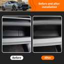 KUNGKIC for Ford Mustang 2024 2025 PU Car Non-Slip Cup Holder Insert Glove Compartment Mat Door Pocket Mats Anti Dust Interior Essentials Decoration Accessories (Black)