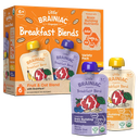 Little Brainiac Organic Fruit & Oat Variety Pack with BrainPack, 3.5oz, 6ct