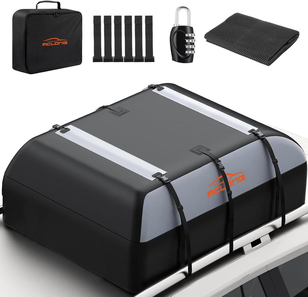 Waterproof Rooftop Cargo Carrier Bag for All Cars with/Without Racks
