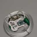30ft Reflective Tie-Out Cable for Medium Dogs Up to 60 Pounds