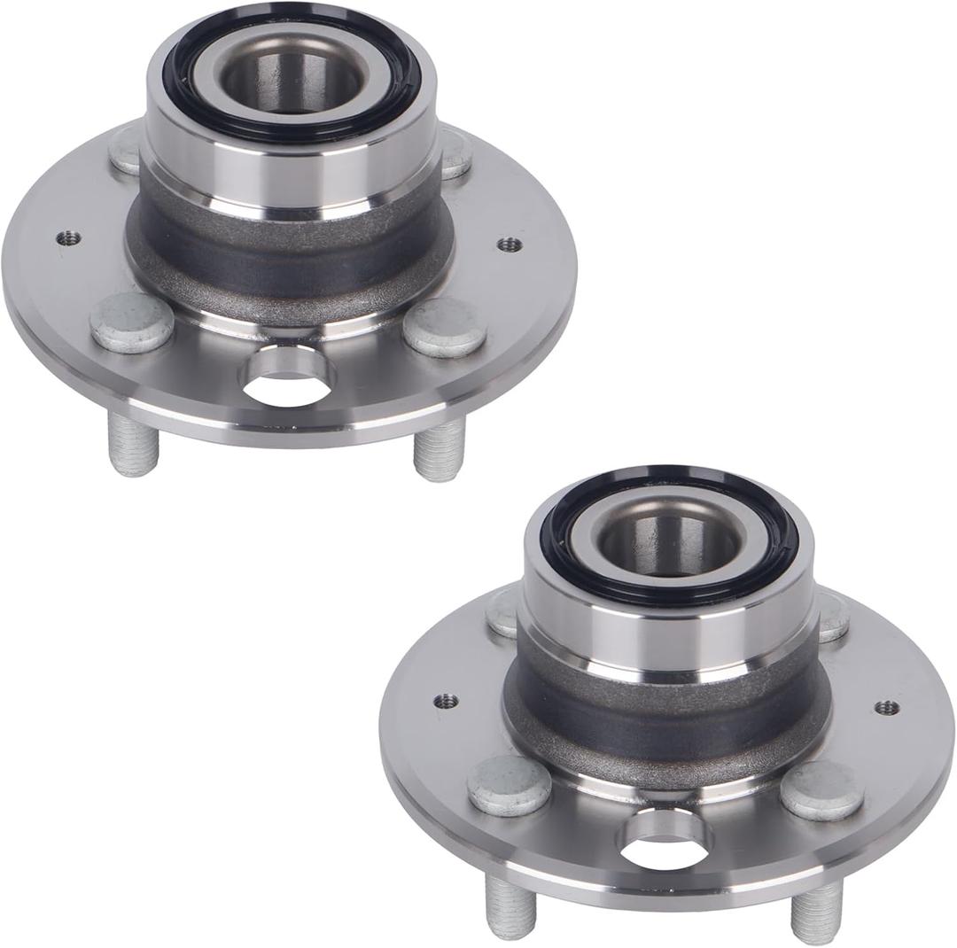 PAROD Pair 512034 Rear Wheel Bearing and Hub Assembly Fit for Acura Integra 1994-1998, Honda Accord 1986-1989, Civic 1992-2000, Civic Del Sol 1993-1997, Non-ABS; Rear Disc