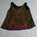 Ainuno Sequin Tops for Women Sparkly Loose Tank Tops Sleeveless Sparkle Tanks Fashion Outfit Top (Medium, Shiny Color)