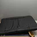 HOPERAN Heated Stadium Seats for Bleachers with Back Support Wide Cushion, Extra Portable Bleacher Seat Foldable Stadium Chair, USB 3 Levels of Heat, Pockets for Outdoor Indoor Sports 21" Black 1pc