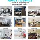 2 x Wall Stickers for Kids, Bedroom Wall Decals, (Easy to Apply), Wall Decor Vinyl Art Quotes Inspirational Office Girls Boys Baby Motivational Door Home Sign Sayings, Brave Creative Kind Thankful 15"X18"