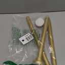 AIZESI Tension Curtain Rod 28 to 48 Inch, 1pcs Tension Rod 1 Inch Diameter Gold Small Shower Curtain Rod Adjustable Non-Drilling, Anti-Slip, Anti-Rust Spring Loaded Curtain Rods