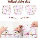 HappyFlute 9 Sets Newborn Baby Cloth Pocket Diapers Adjustable Reusable for Baby Boys and Girls(6-33 pounds,0-3 Years),One Wet Bag+4Diapers and 4Inserts (AD08)