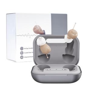 HXGDEE Hearing Aids for Seniors, Rechargeable OTC Hearing Aids with Noise Reduction, Near Invisible, Discreet Design for Seniors & Adults with Hearing Loss