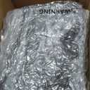 HollyHOME 15"(H) Bean Bag Ottoman Pouf, 6.6LB Memory Foam Filled Footstool for Sofa, Accent Stuffed Footrest Stool with Washable Cover, Single Footrest Stool for Living Room, Bedroom, Blue&Grey